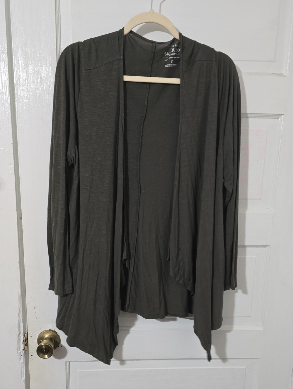 torrid Olive Open Front Drapey Cardigan